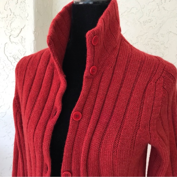 Hawico Pure Cashmere Scotland Ribbed Long Cardigan, SzL - Picture 2 of 6